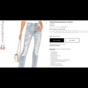 Superdown patty distressed jeans